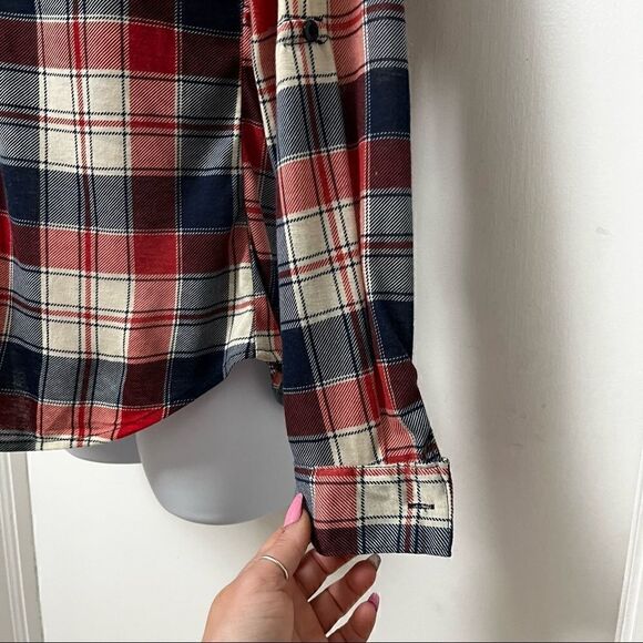 PLAID FLANNEL! size M Rue 21 EUC, worn once - Picture 5 of 12